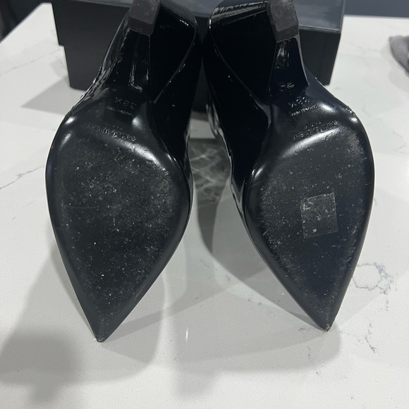Saint Laurent Niki Patent Zip Bootie 38.5 - Picture 11 of 11